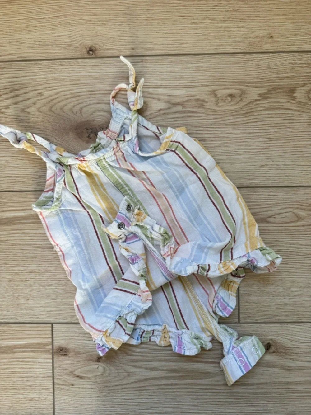 little co. linen romper 6 months